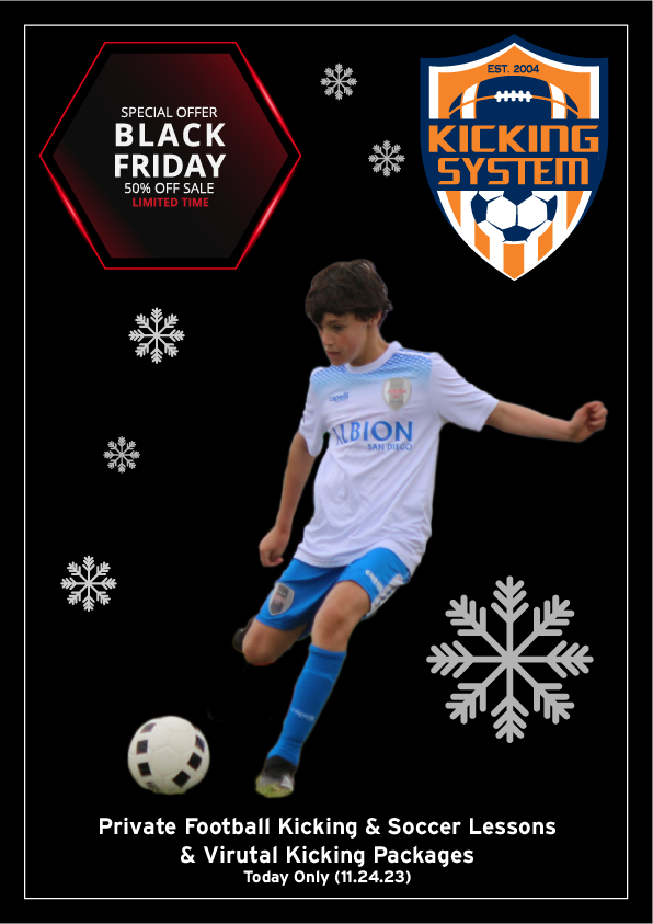 Black Friday Deals: Private Football Kicking & Soccer Lessons